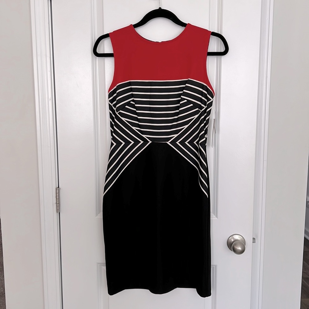 Julia Jordan Stripe Colorblock Dress, size 8, NWT